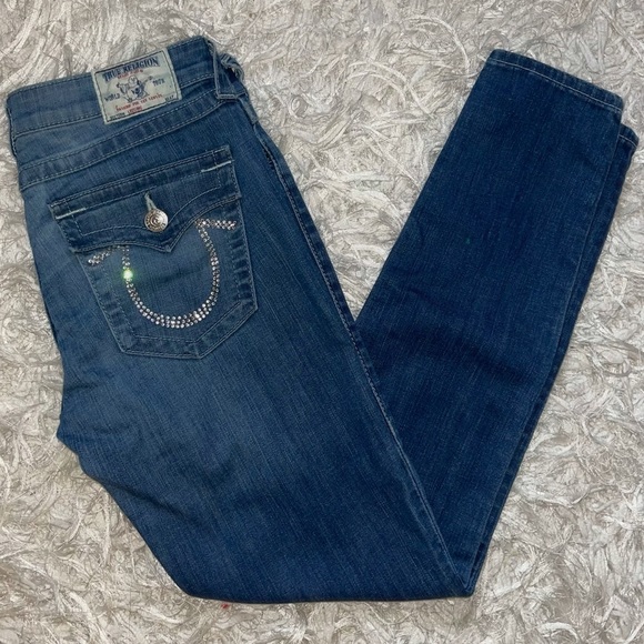 👖True Religion Skinny Jeans 👖 29x29.    EUC!! - Picture 1 of 9